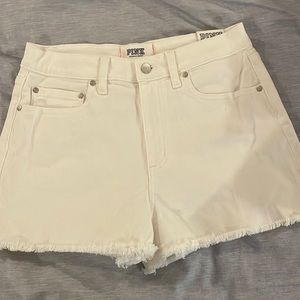 White denim size 8 shorts from Victoria secret pink